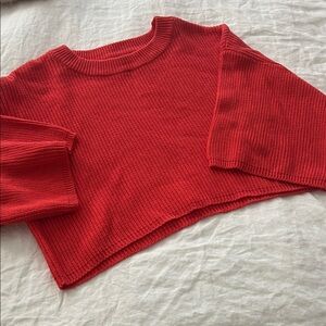 BB Dakota Vibrant Red Crew Neck Sweater